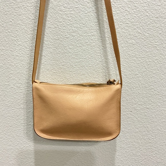 Madewell ‘The Simple’ Nude Tan Leather Crossbody Bag - Picture 2 of 12